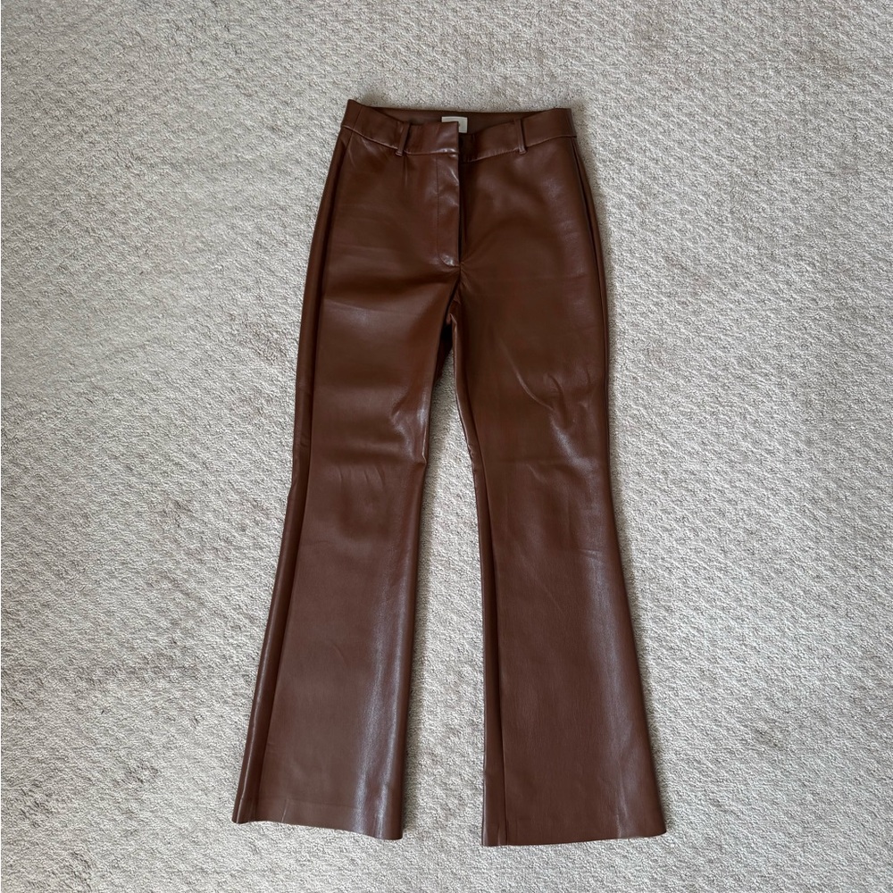 Wilfred Brown Leather Pants